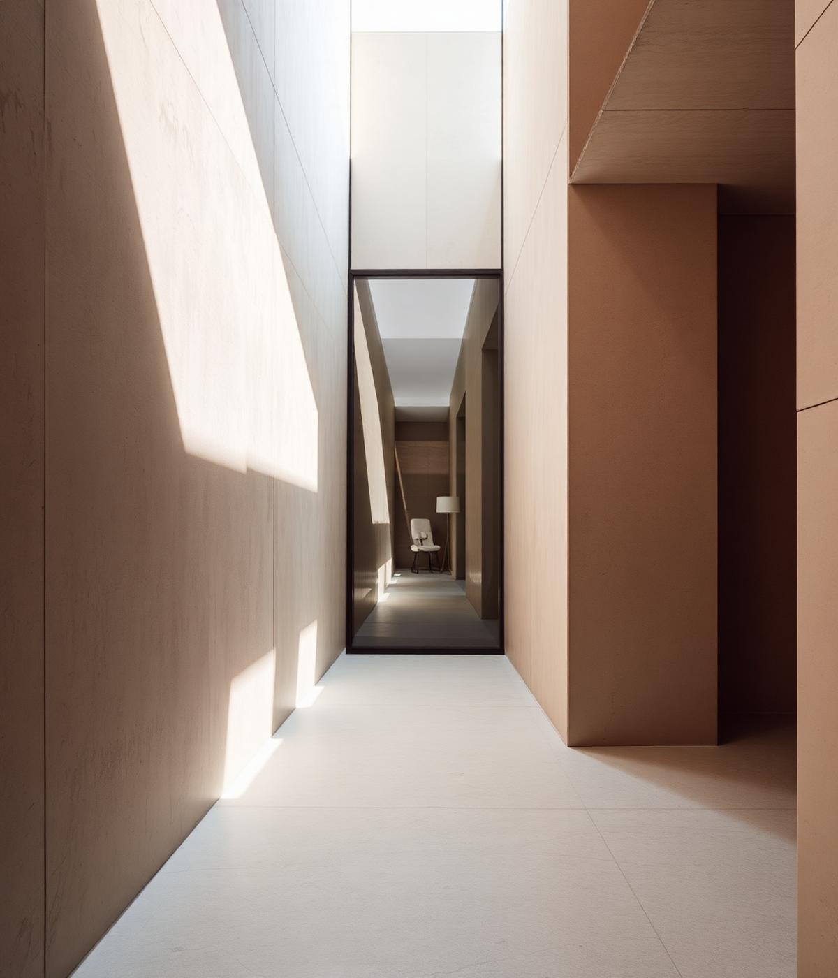 Architectural interior detail with warm neutral tones